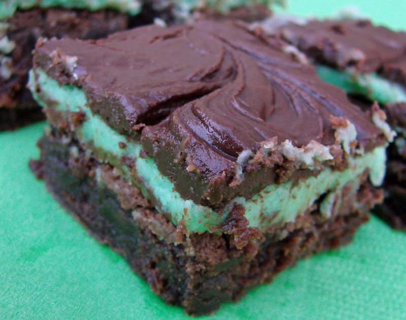 Delectable Edibles BYU Mint Brownies