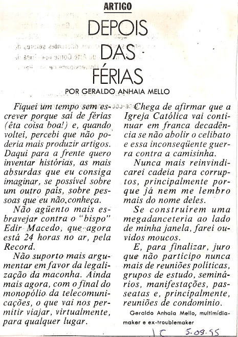 Depois das férias