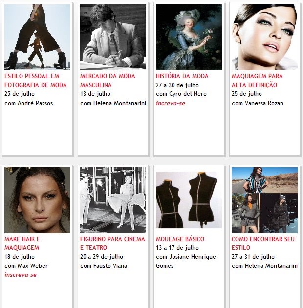 Cursos de moda