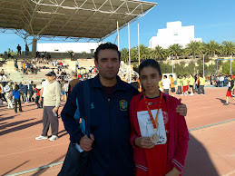 María Buendía, medallista en "Campo a Través" (12-12-09).