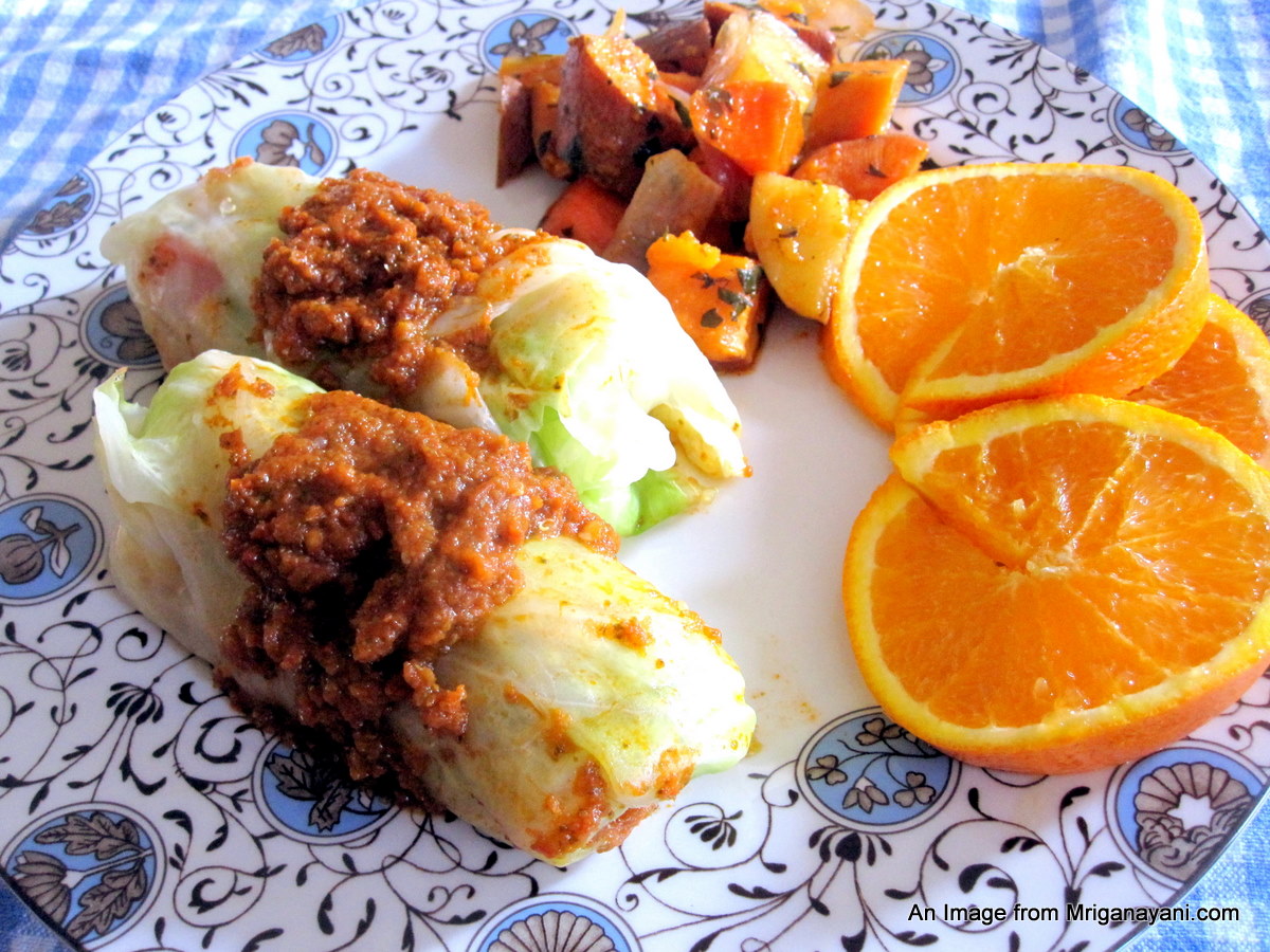 Love & Lentil Quinoa Stuffed Cabbage Rolls