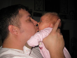 Daddy getting kisses