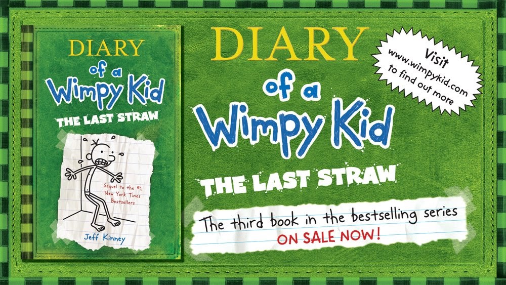 Mishaps and Adventures DIARY OF A WIMPY KID THE LAST STRAW is available!