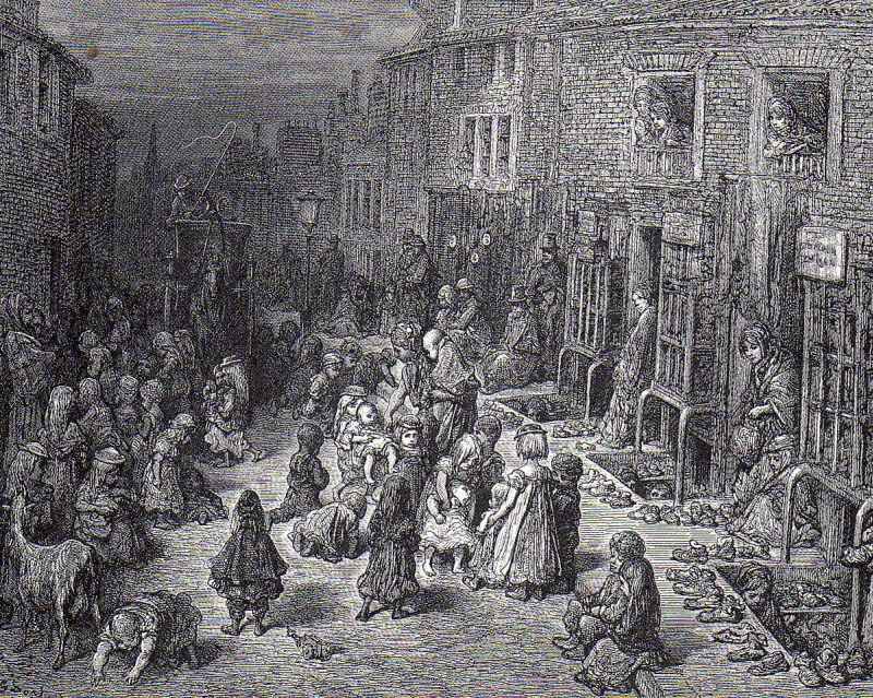 Gustave Dore, Dudley Street, Seven Dials (1872)