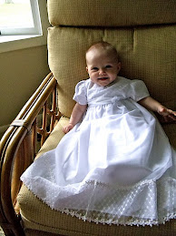 Olivia in her baptism gown