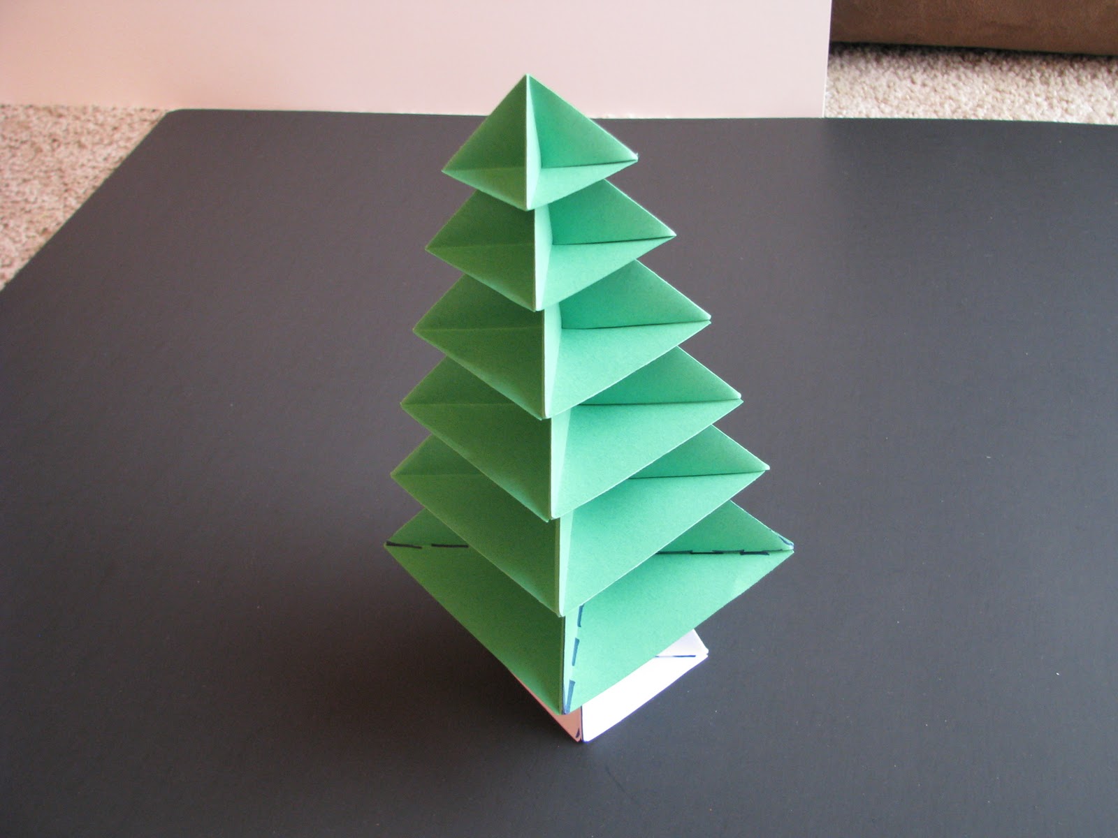 Lets Make Origami Origami Christmas Tree Tutorial