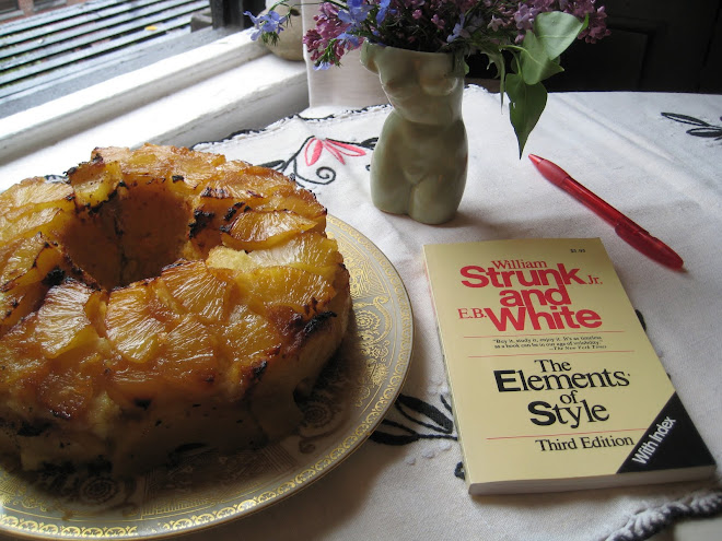 Pineapple Upside-Down Cake with Strunk and White, The Elements of Style