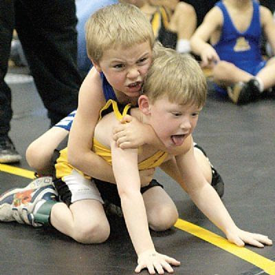 Young Wrestler wrestlers clip art. Young Wrestler