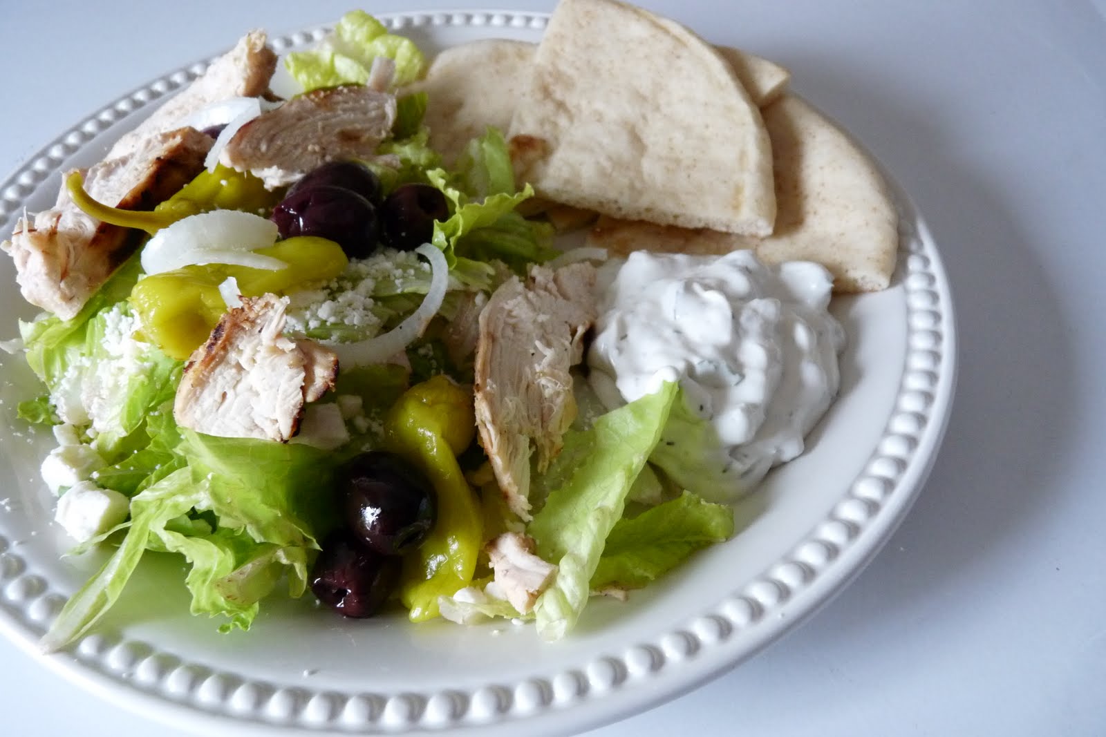 Chicken Souvlaki Salad