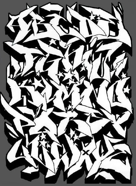 graffiti block alphabet
