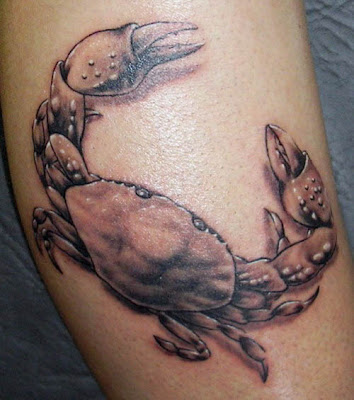Free Cancer zodiac tattoo designs for man