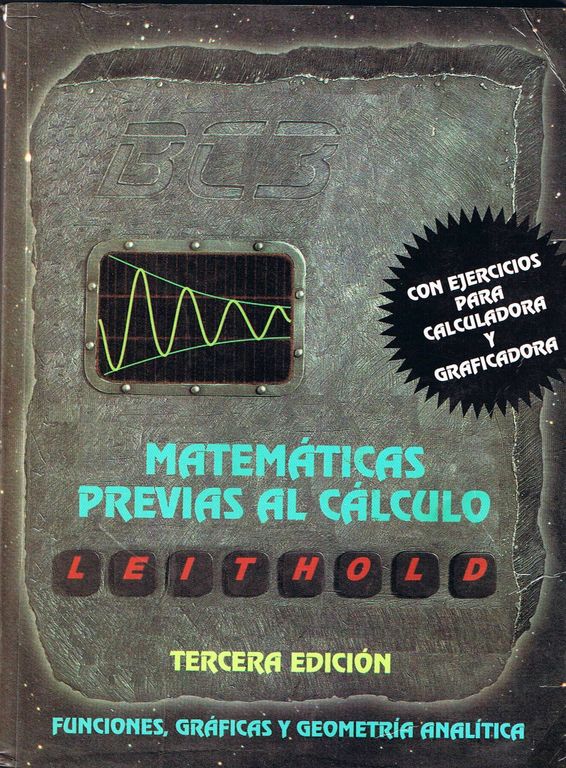 Matematicas Previas Al Calculo Louis Leithold 3 Edicion