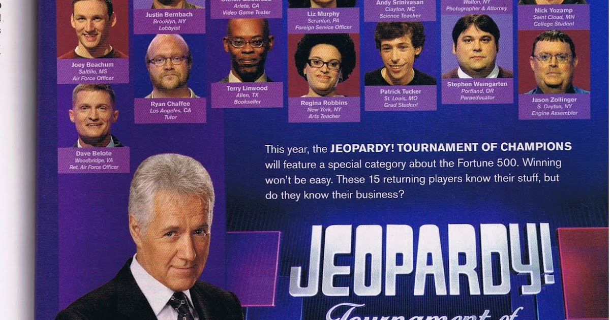 Out of the Darkroom: Jeopardy! 2010 Tournament of Champions, Continued