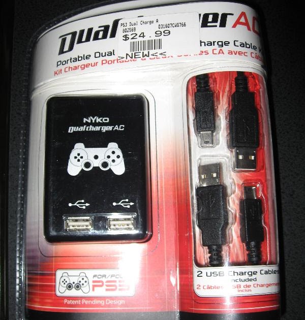 ARogan Nyko Dual Charger AC (PS3)