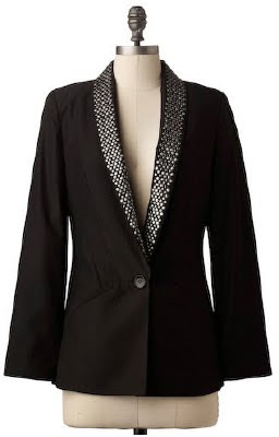 Studded Lapel Blazer