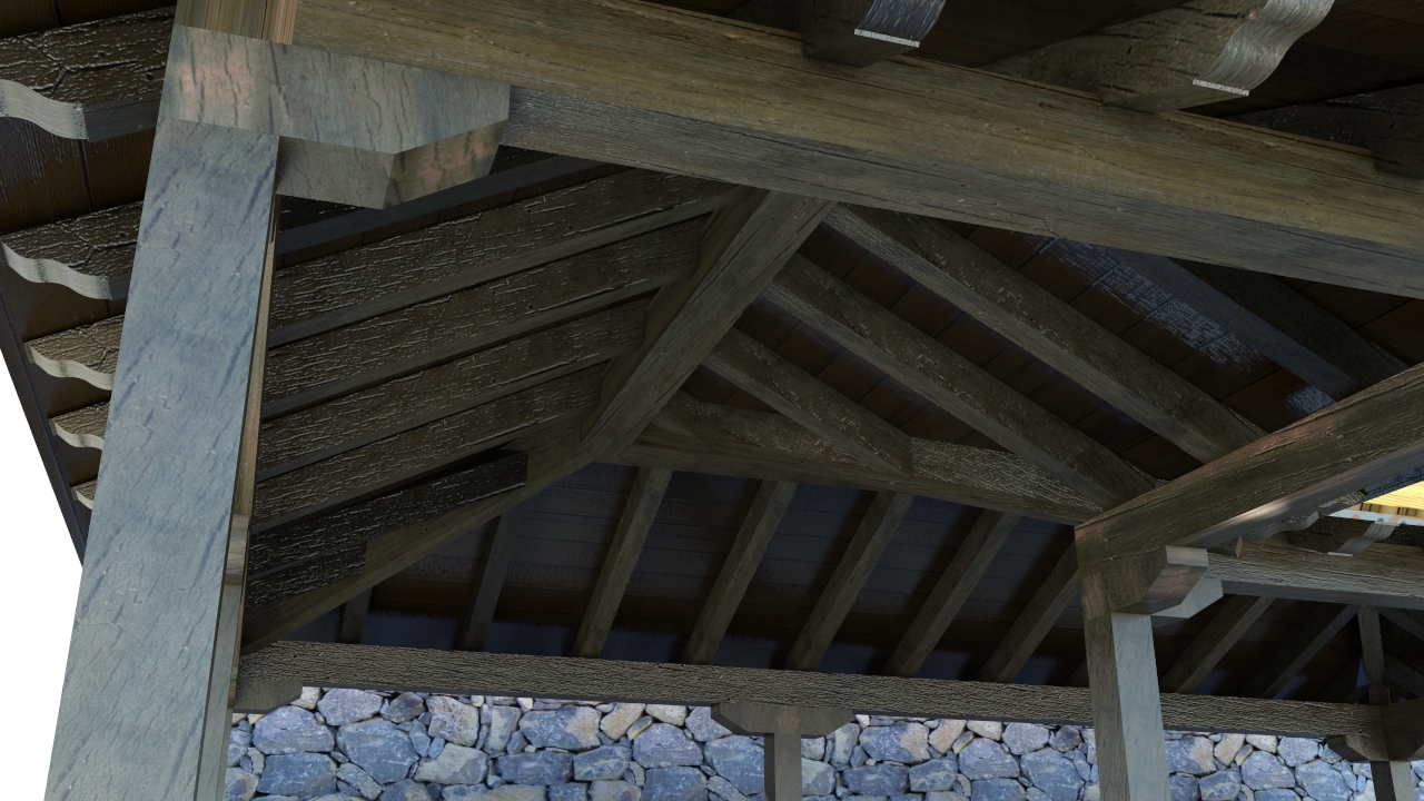 GLGinfograf: Cubierta para terraza en centro de mayores Villa Arriba