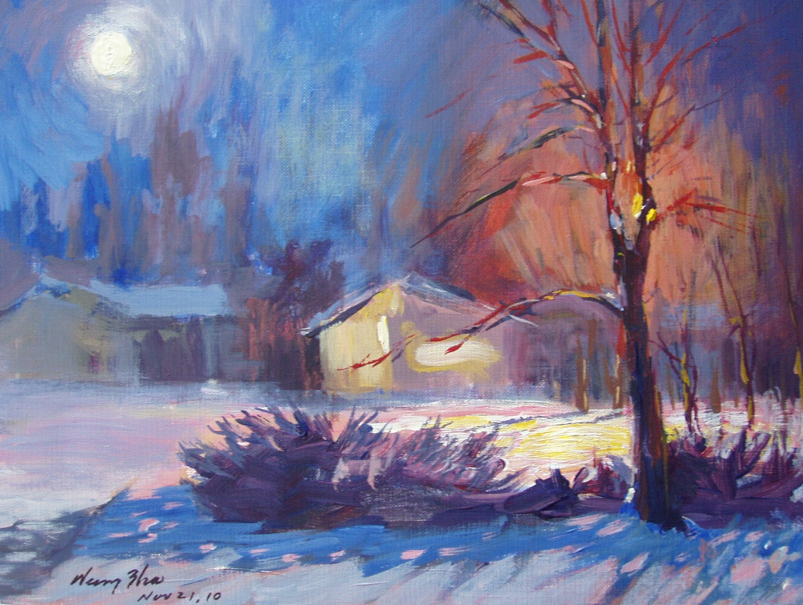 Capturing a Fleeting Moment ------- Weiming Zhao's Daily Plein Air