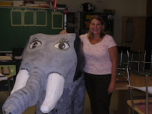 Ms. Raab and Ella the elephant