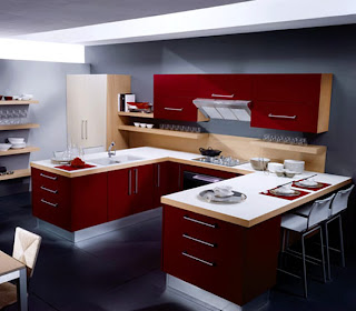 Luxury Home Interior Design: Contemporary Interior Kitchen Idea