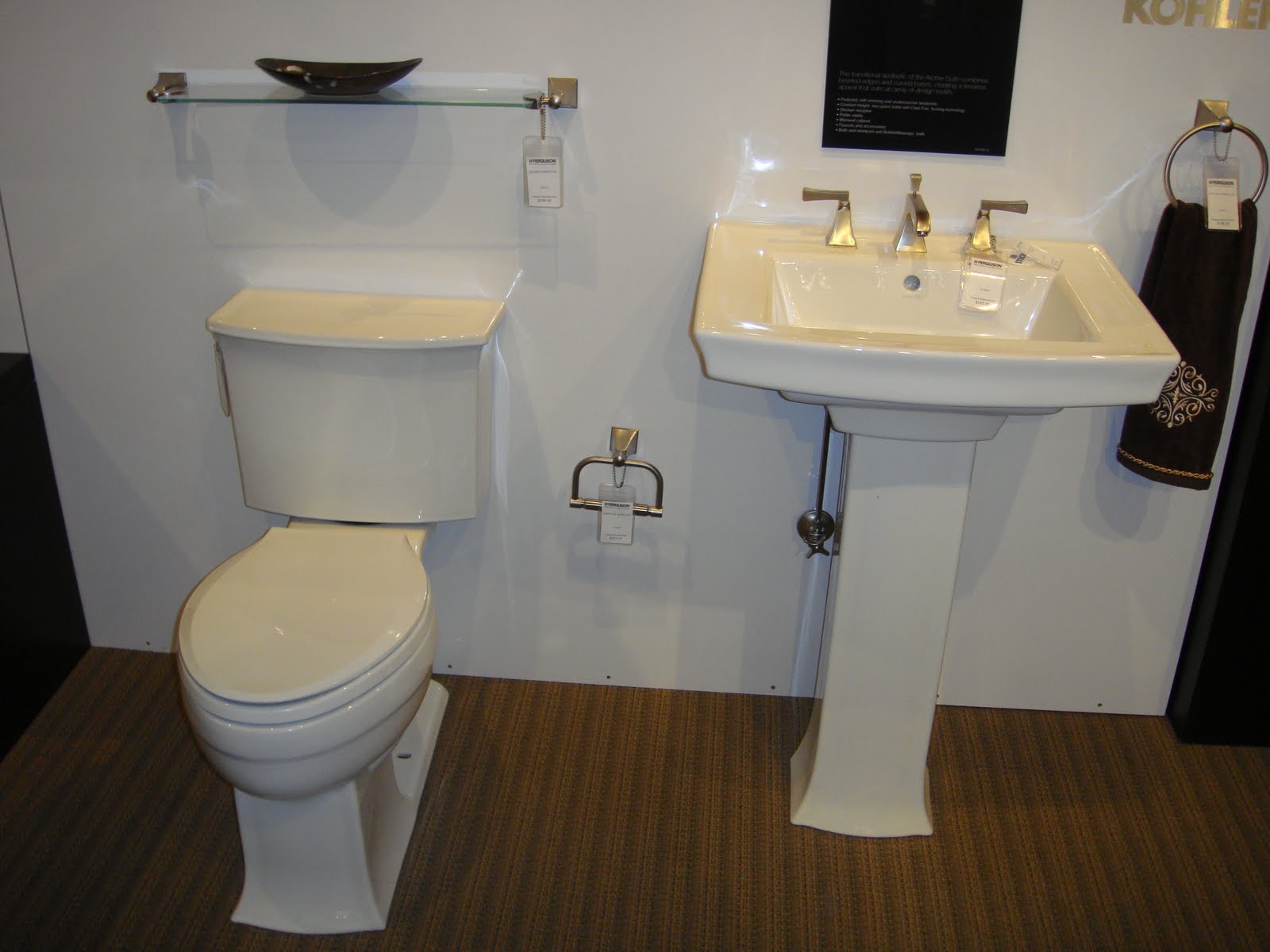 Kohler Archer Toilet Kohler Archer Pedestal Sink