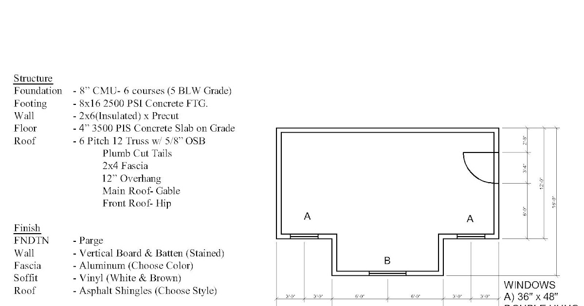 CCCTC Architectural Drafting and Design Concession Stand Project