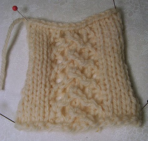 Felted Treasures: Sunday Morning Knit Wit ~ Open Weave Panel