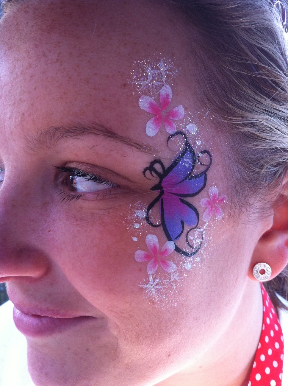 Face Painting & Body Art Little Butterfly w/flowers