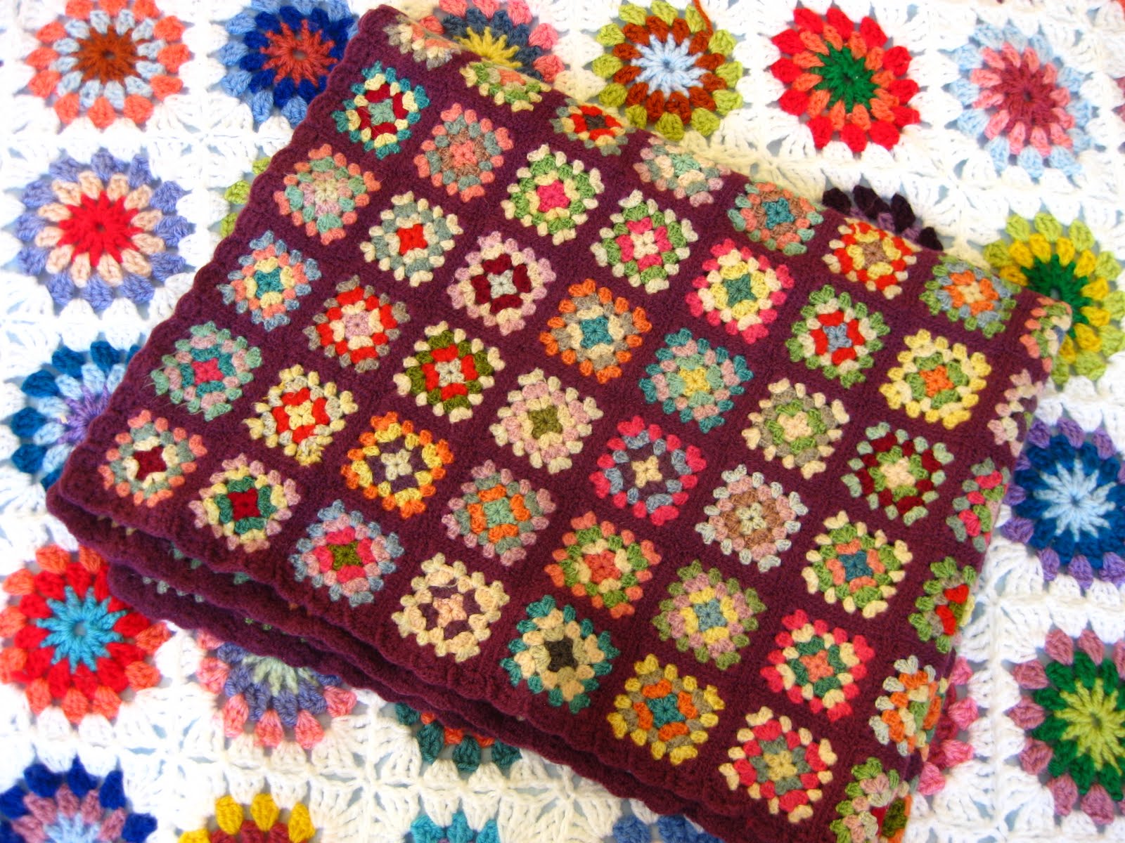 Bunny Mummy Vintage Crochet Blanket