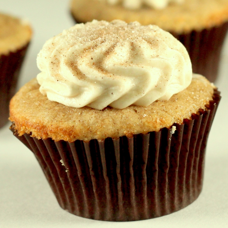Sugar Cooking Snickerdoodle Cupcakes with Cinnamon Cream Cheese