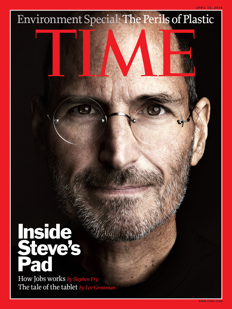 Steve Jobs hits front page of Time Magazine - April 12, 2010 issue