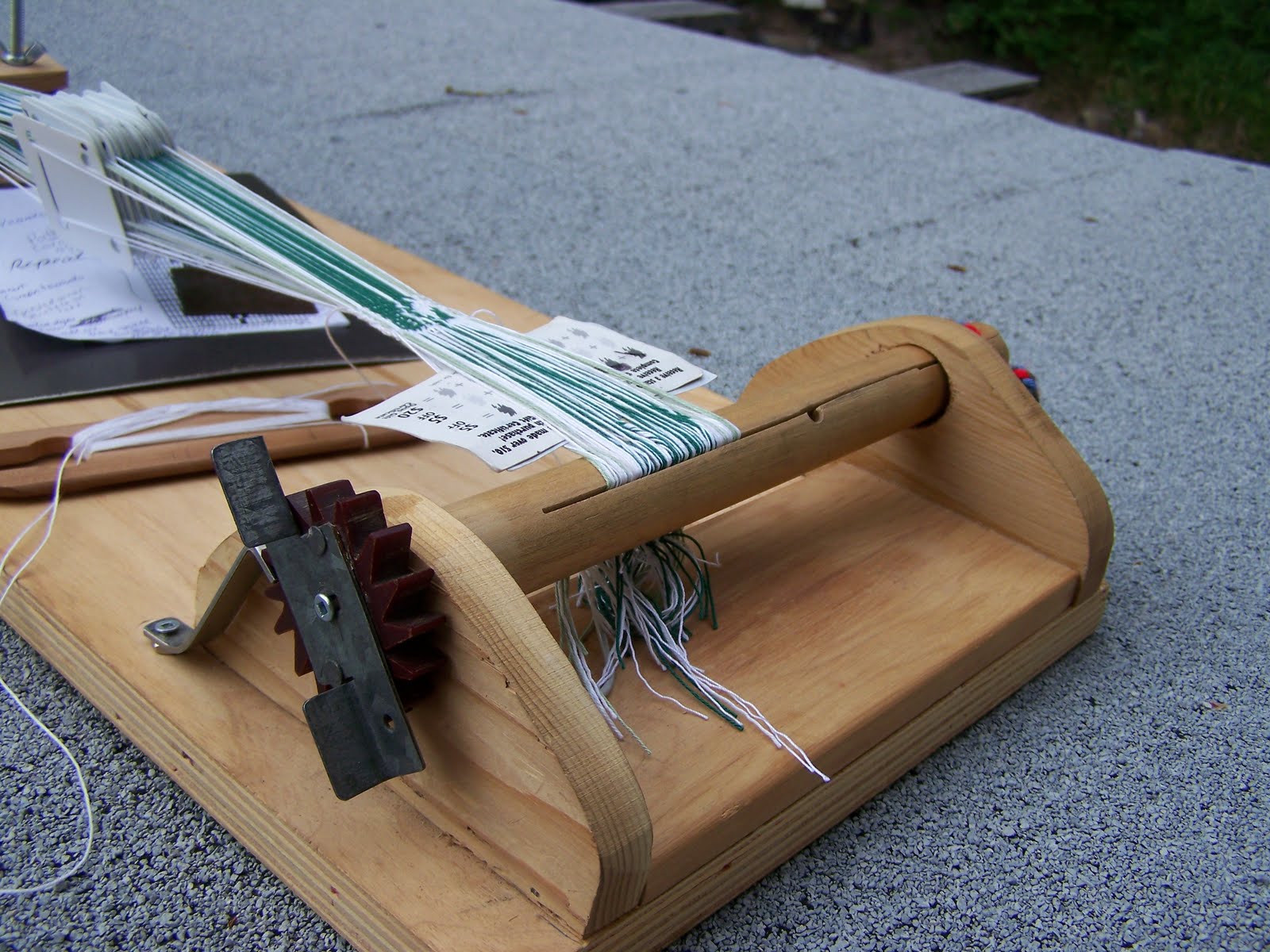 NellaBellabest Portable card weaving loom for long lengths