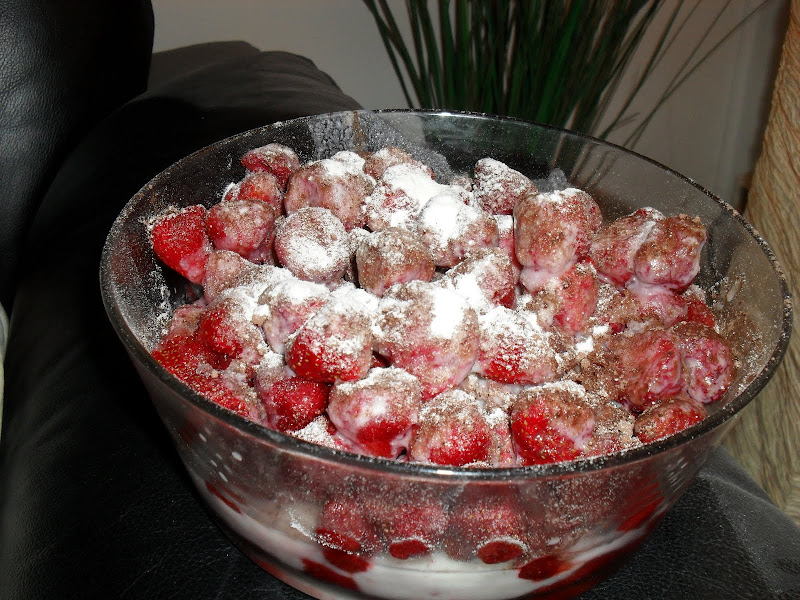 Bowl of Strawberry mix