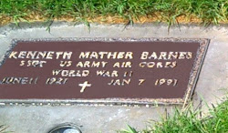 Dad's grave marker