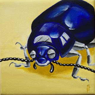 VW Bug Acrylic Painting