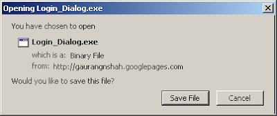 Save Dialog box in Firefox