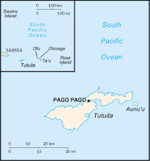 American Samoa map