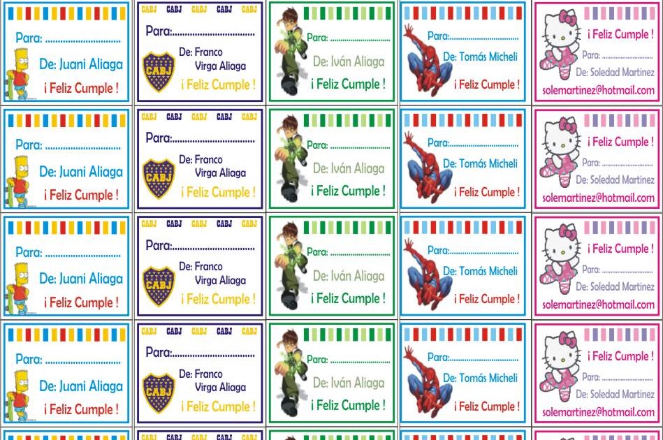 TODO PARA TUS FIESTAS Y EVENTOS STICKERS INFANTILES