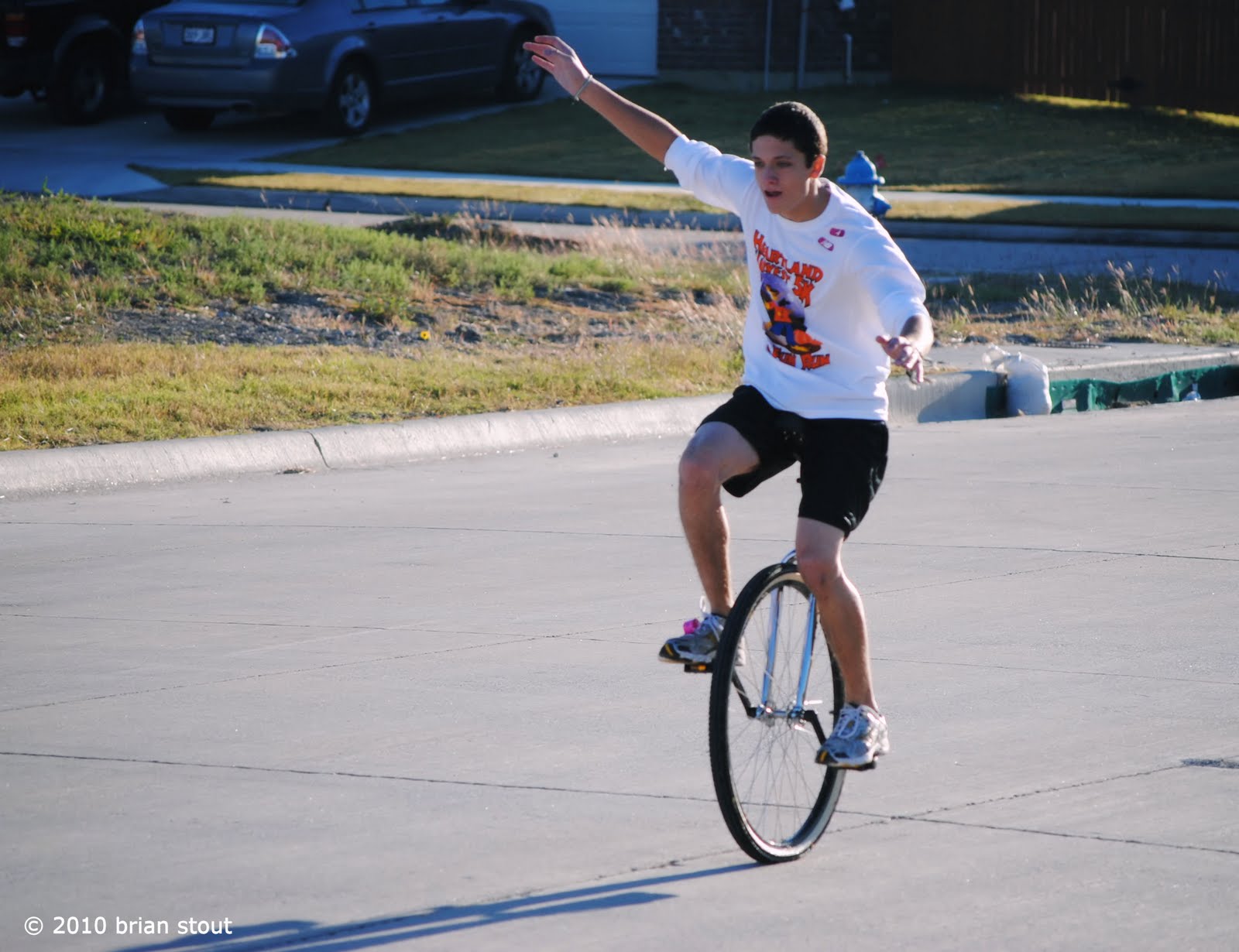 Terrell Texas Daily Photo life is like riding a unicycle....