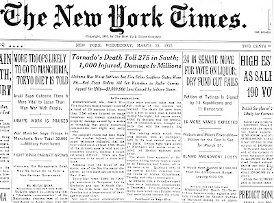 New York Times, March 23, 1932