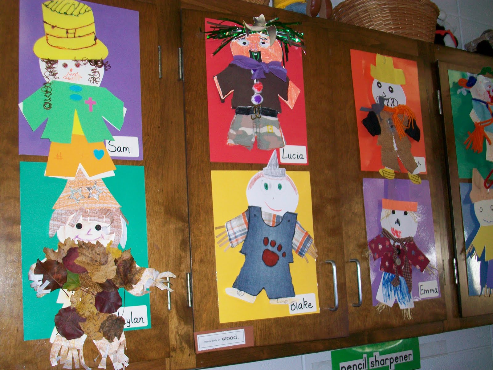 Preschool scarecrow template picture