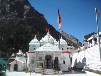 Magnificient Gangotri Temple made with white granite