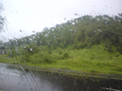 Mumbai- Nashik highway in the rain
