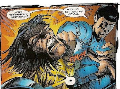 Momentos mas raros y extraños del comic Wolverine+versus+Spock+Star+Trek+X-Men