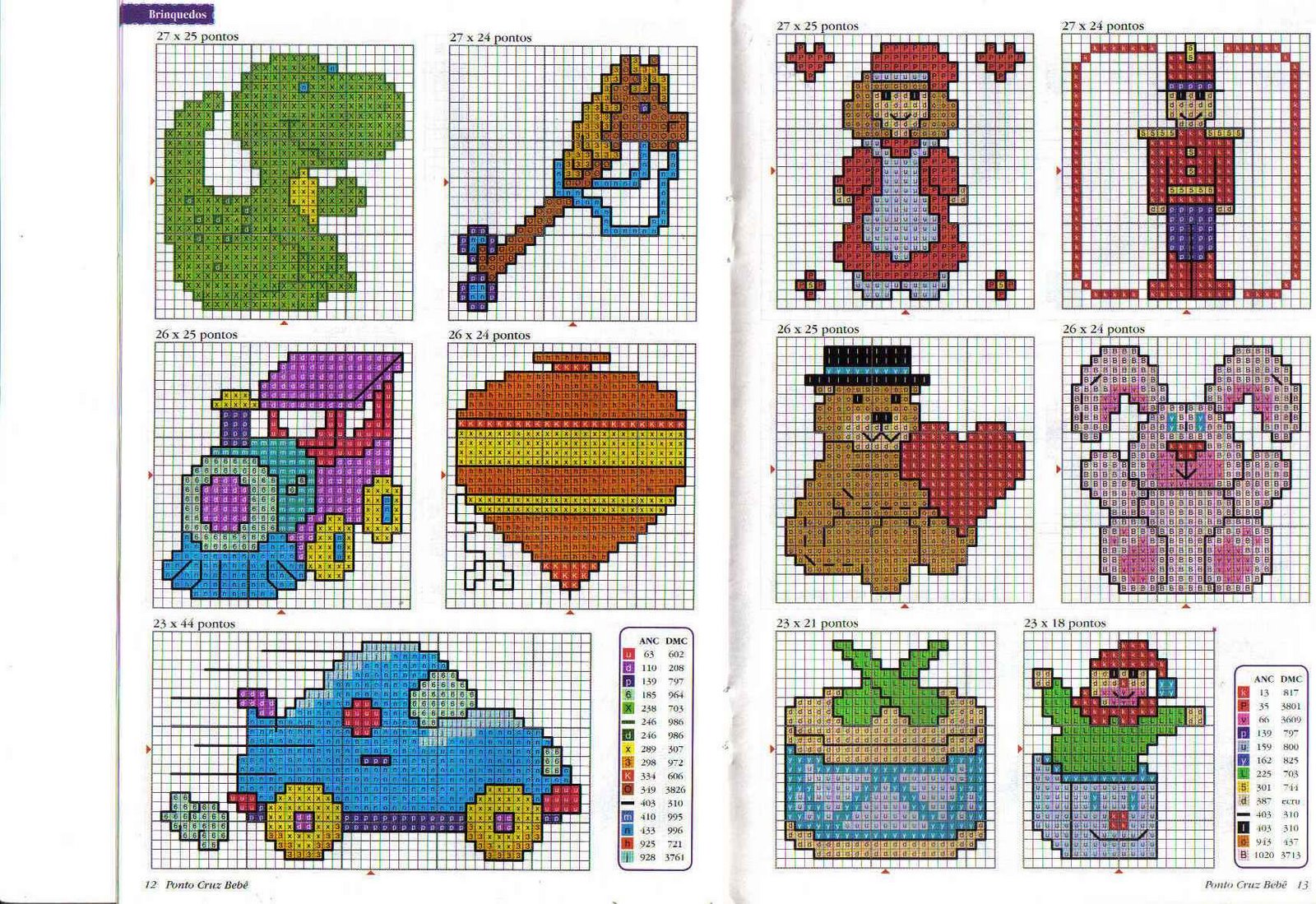 Desenhos Pequenos Em Ponto Cruz Para Bebê OS ENCANTOS DO ARTESANATO: Ponto cruz - bebê