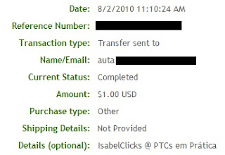 Pagamento PTCs em Prática