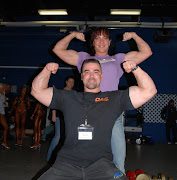 Mike and Cassie showing off the Guns!!