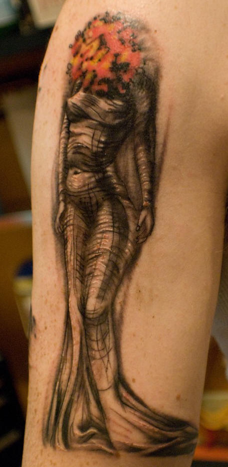 tattoos 3d. Latest 3d tattoo on arm design