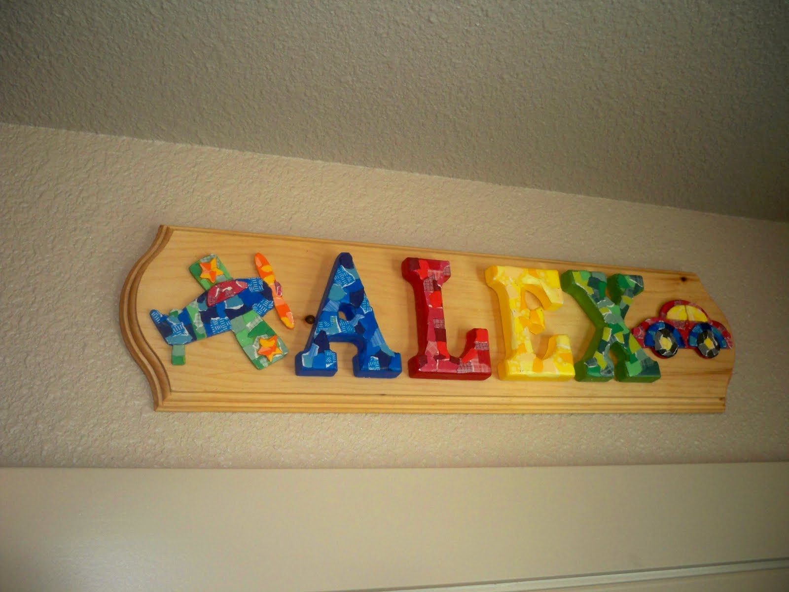 Sew Incredibly Crafty College Name Board