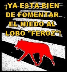 INTOLERABLE CAMPAÑA DE TRÁFICO CONTRA LA IMAGEN DEL LOBO EN PAMPLONA