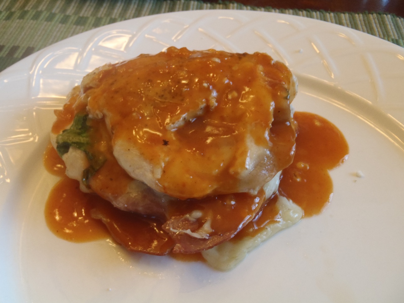 The Tattooed Modern ExWife Stuffed Chicken with Prosciutto, Gruyere